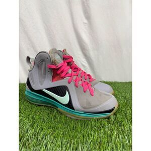 Size 9.5 - Nike LeBron 9 P.S. Elite‎ South Beach Grey Suede (516958-001 Clean